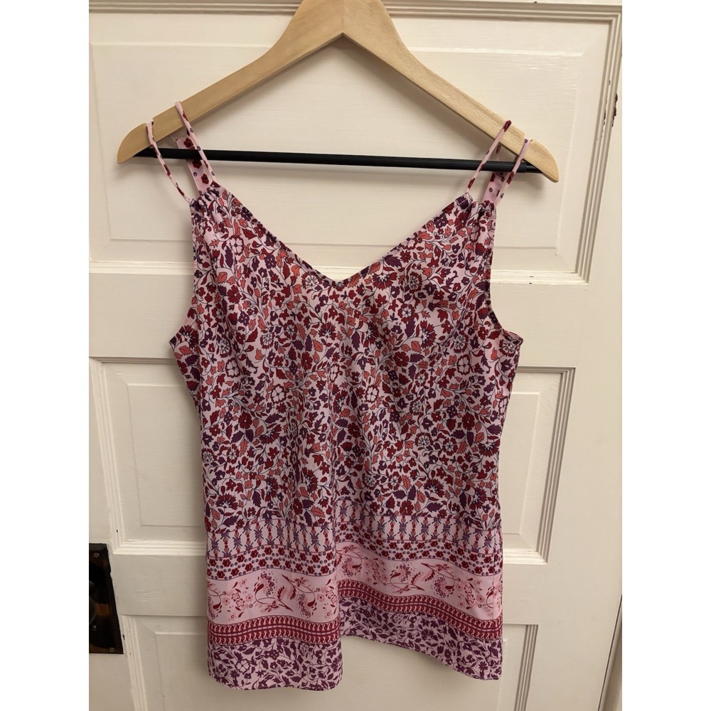 CAbi Women's Indira Floral Print Adjustable Spaghetti Strap Tank #5390 Size XS